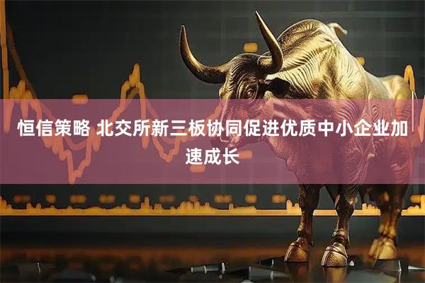 恒信策略 北交所新三板协同促进优质中小企业加速成长